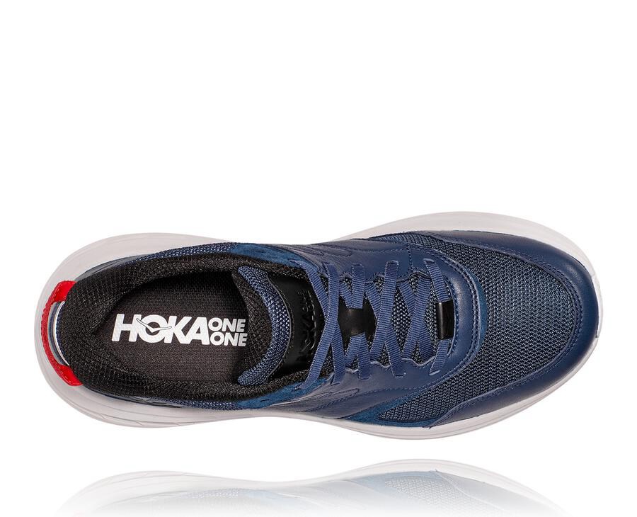 Tenis Hoka One One Hombre Azul Marino/Blancos - Bondi L - BSCG04653